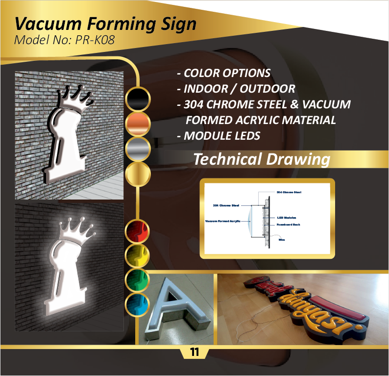 Vacuum Forming Sign